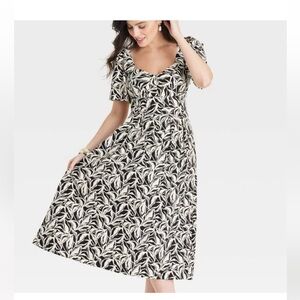 A New Day Floral Midi Dress